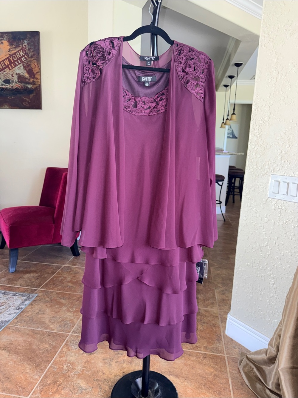 Ignite Evenings 2 Piece Dress - Size 16 - NWT